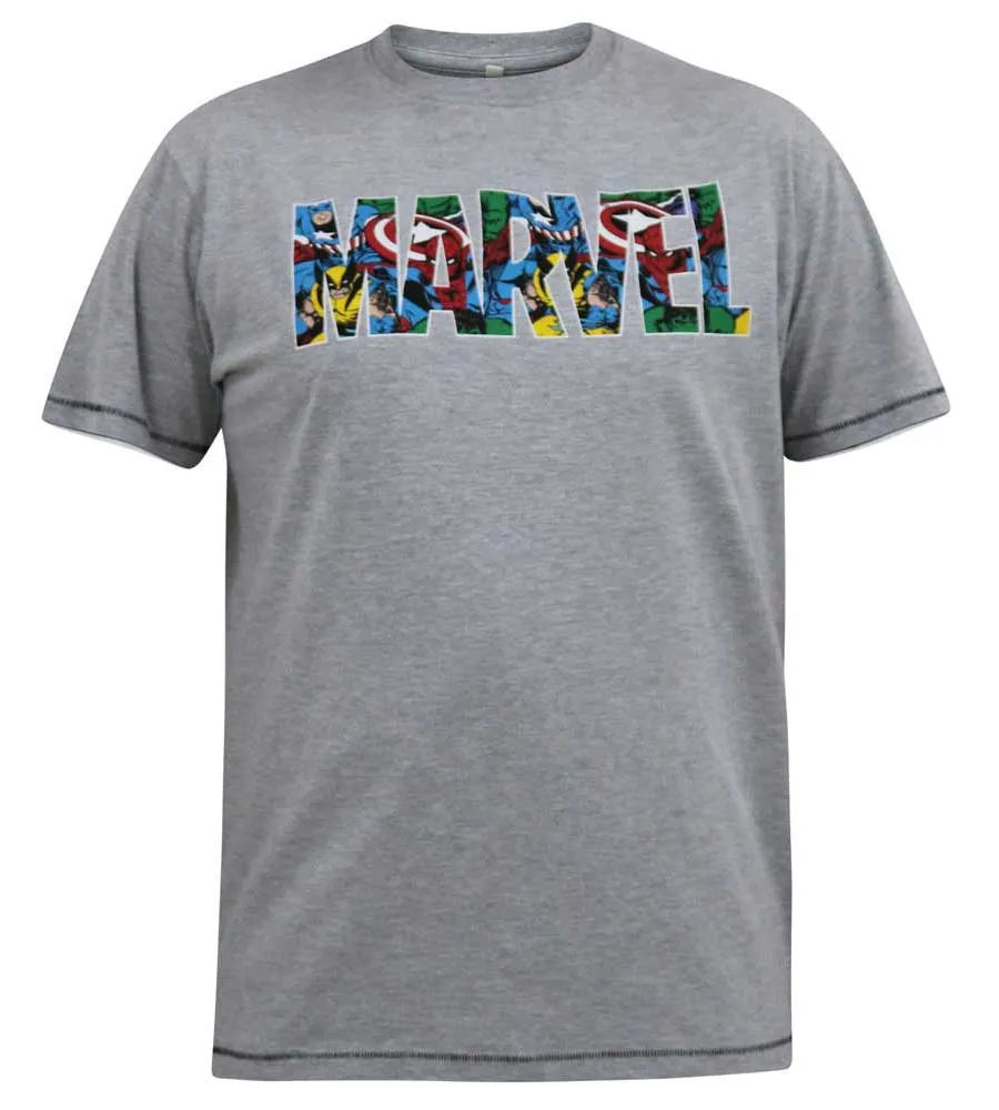 D555 Big Mens Marvel Printed T-Shirt Official Licensed Product Comic