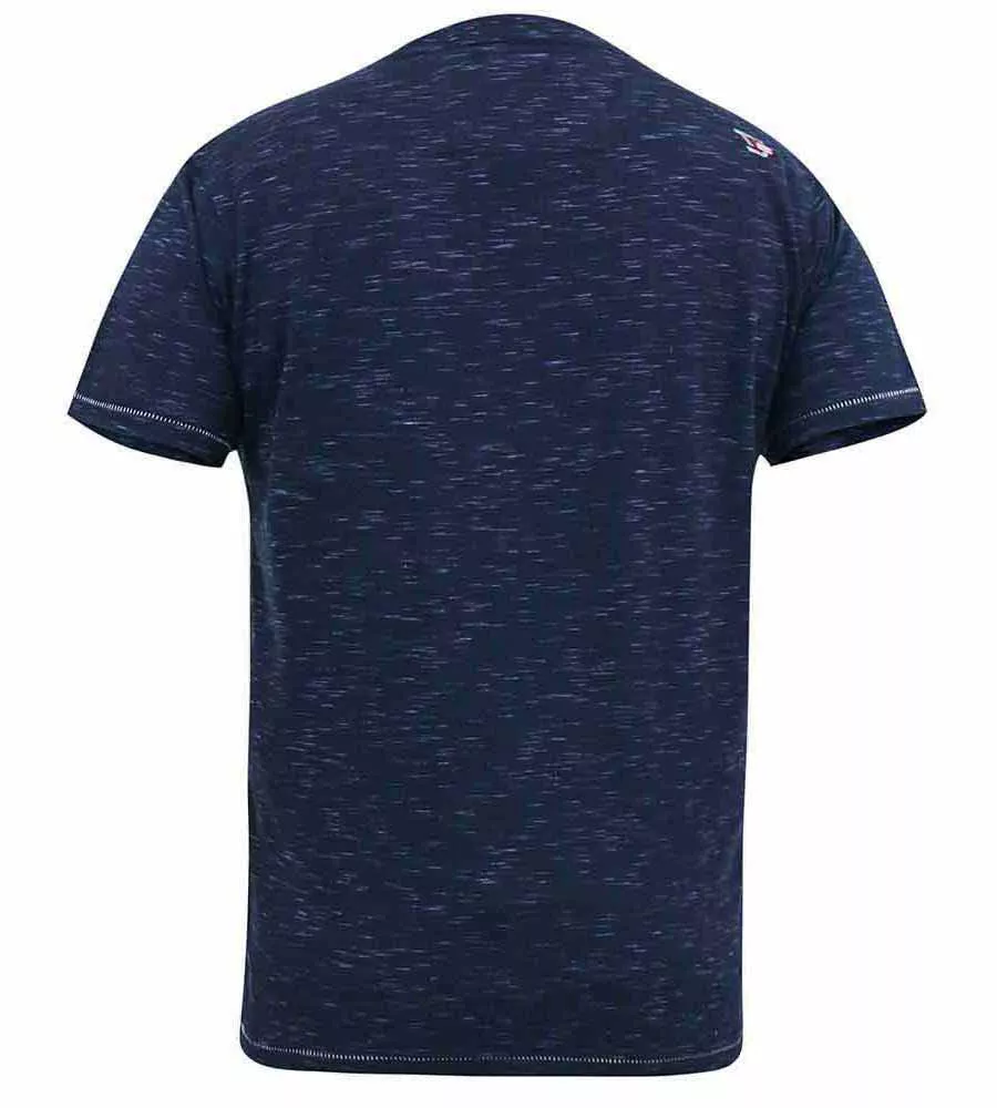 Big Men's Navy Motorbike Printed T-Shirt (JOSIAH) at D555