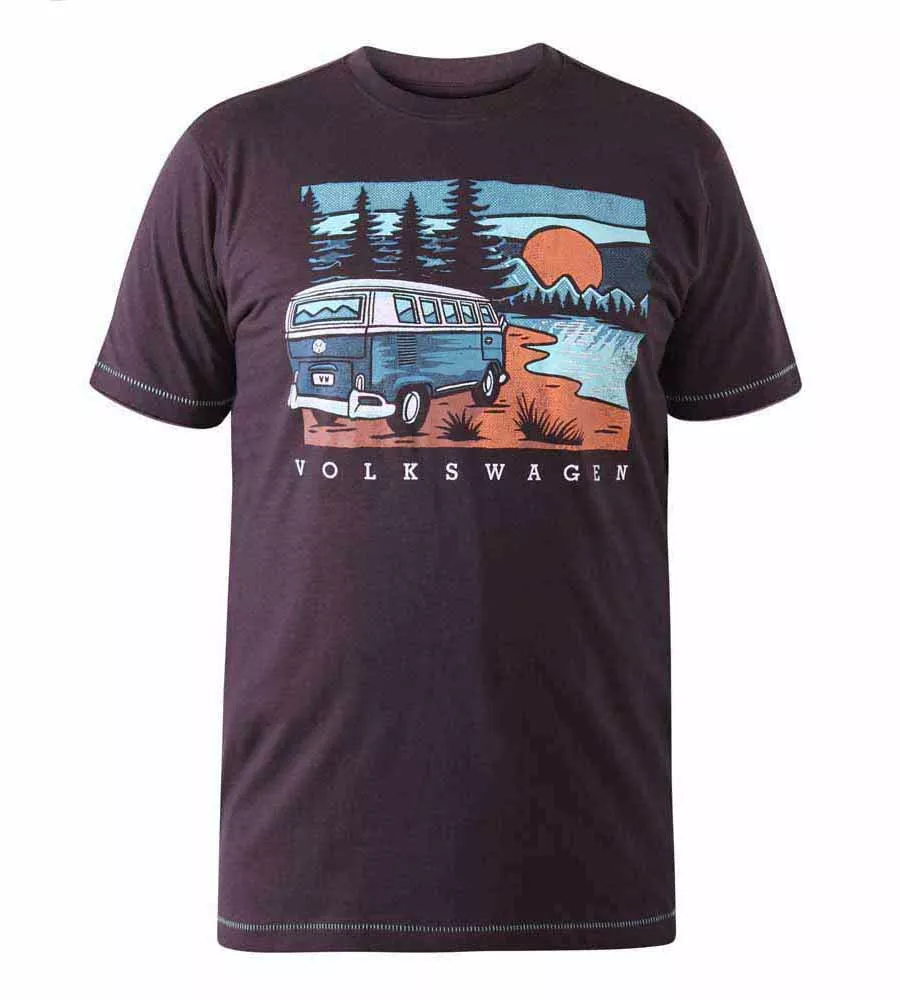 D555 Big Men's VW Campervan T-Shirt (Officially Licensed Finchley Product)