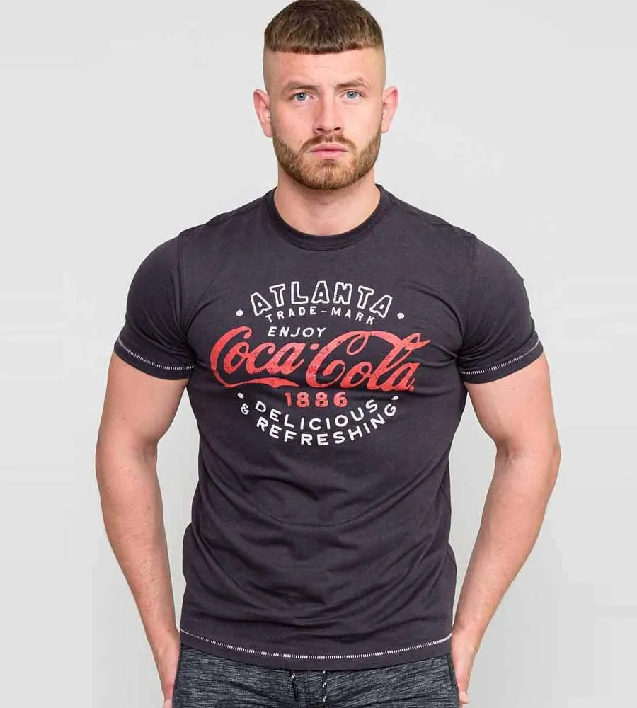 D555 Mens Coca Cola T-Shirt Officially Licensed - LONGHAM