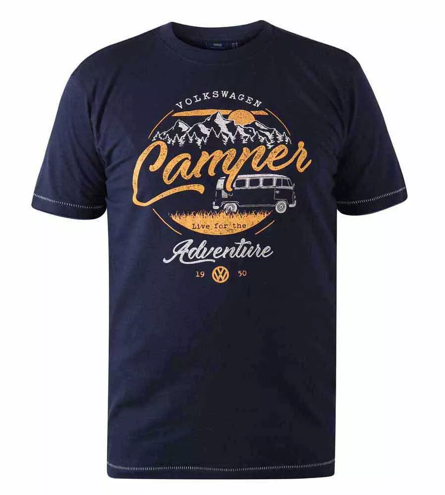 D555 Mens VW Campervan Printed T-Shirt Official Licensed Product (HORNSEY) Graphic Tee Shop