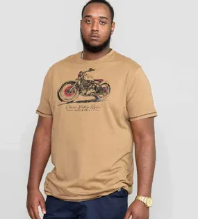 D555 Ramsgate Big Men's Classic Motorbike Printed T-Shirt