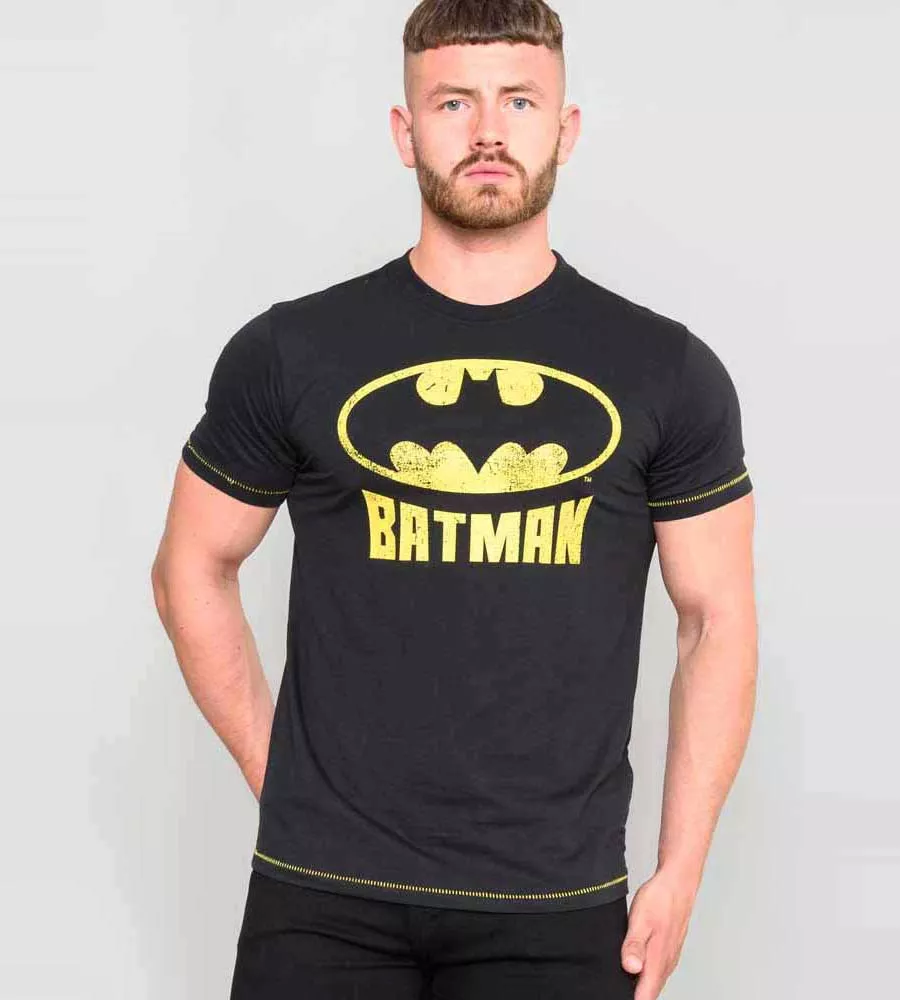 D555 Tall Men's Batman T-Shirt (Officially Licensed Gotham Product)