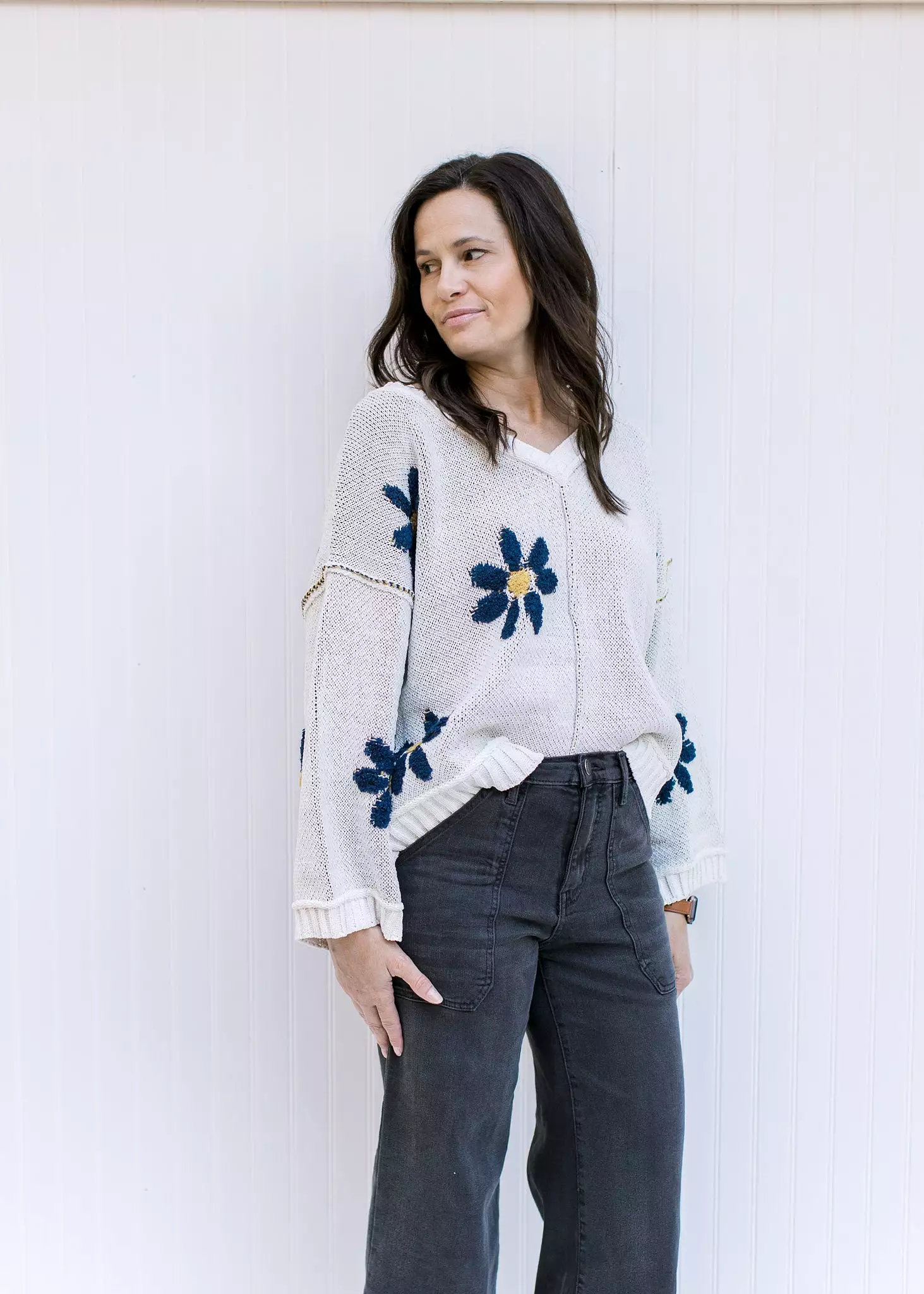 Daisy Ivory Sweater