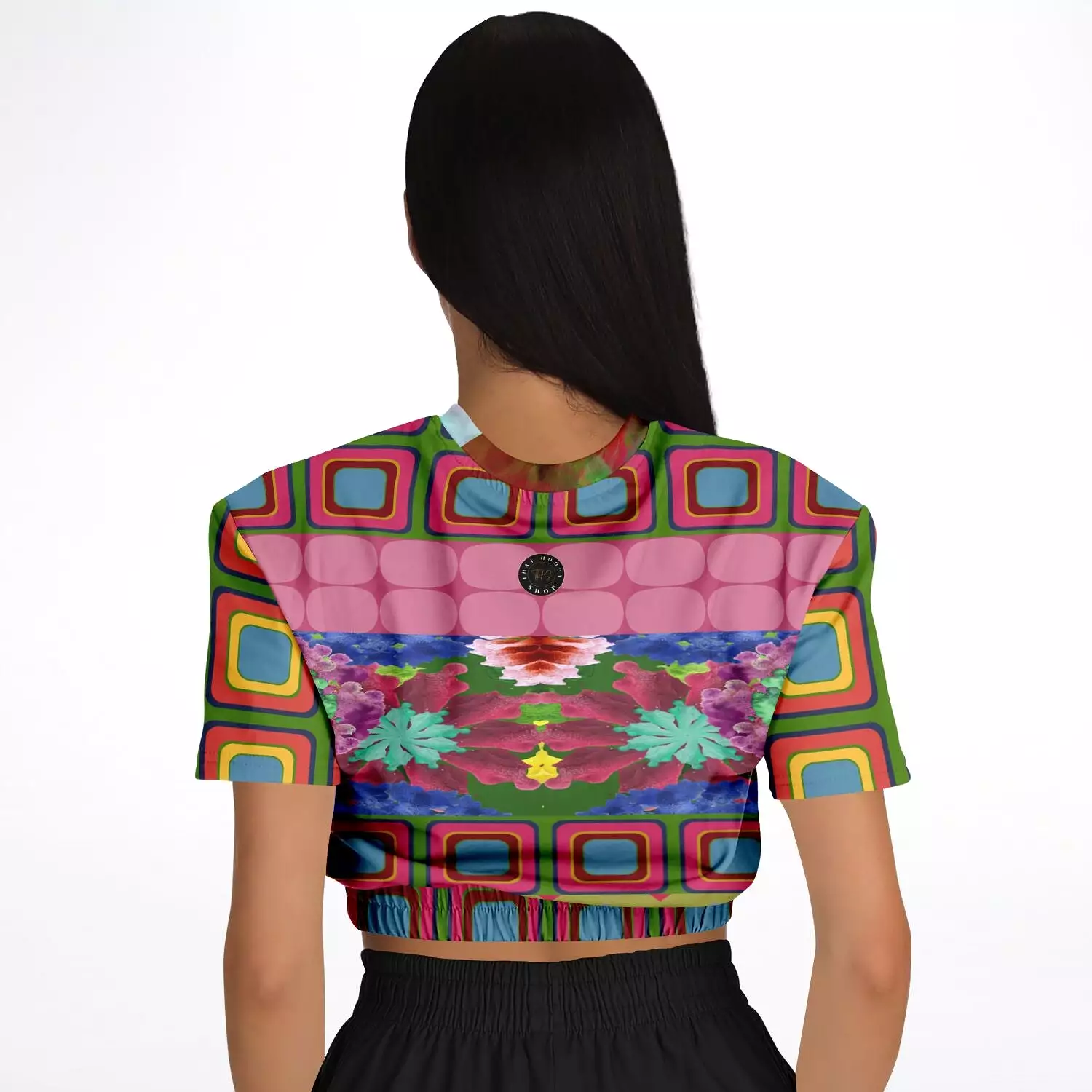 Dayglo Short Sleeve Cropped Sweater - Shop Now!