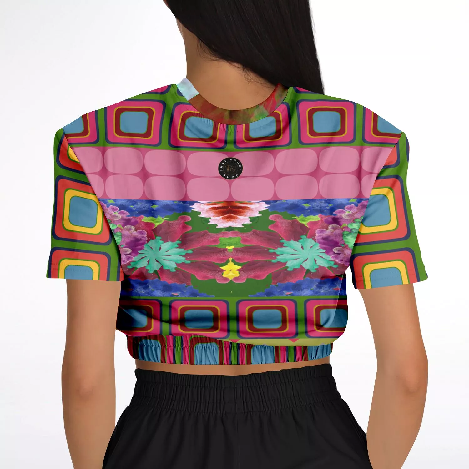 Dayglo Short Sleeve Cropped Sweater - Shop Now!