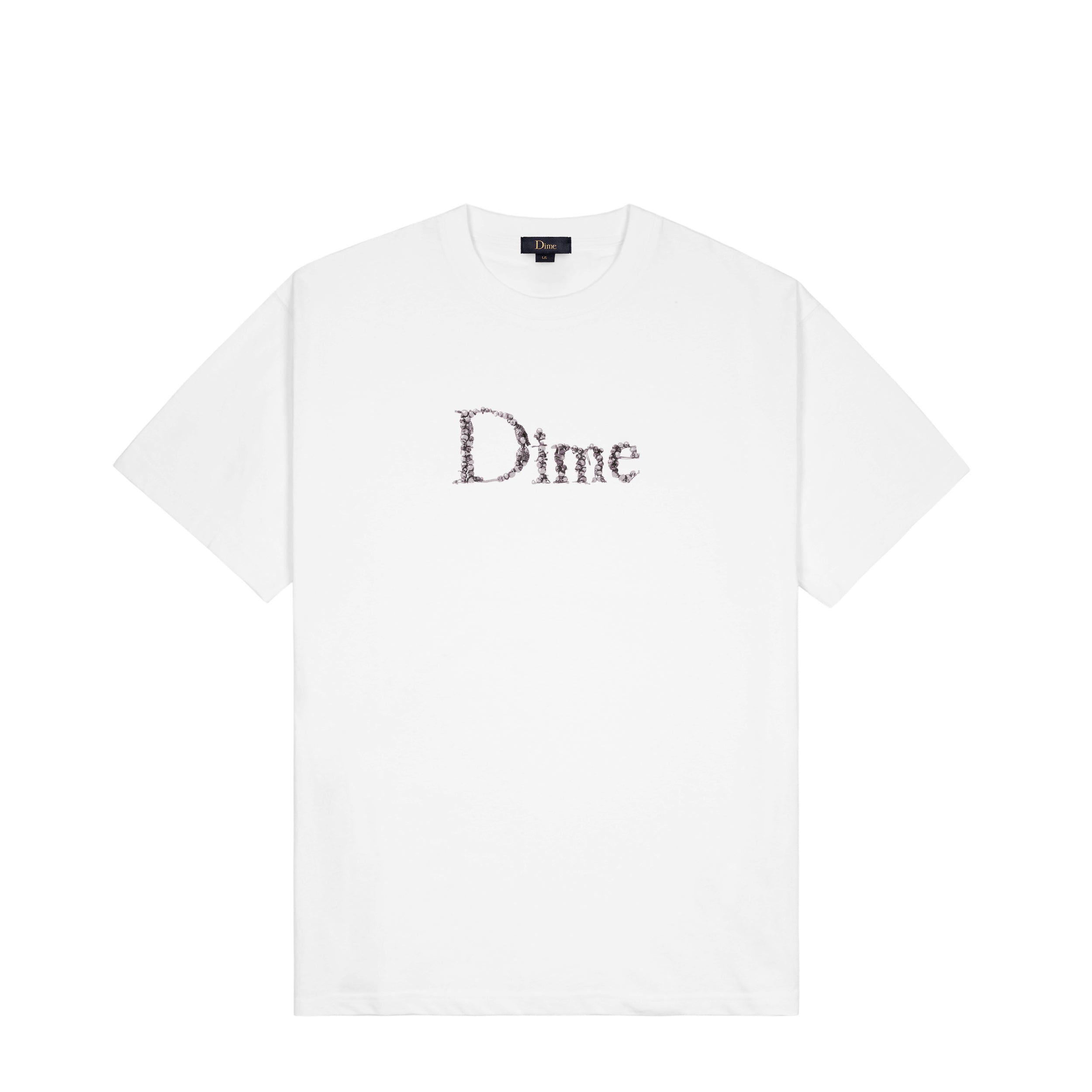 Dime Classic Skull Tee - White