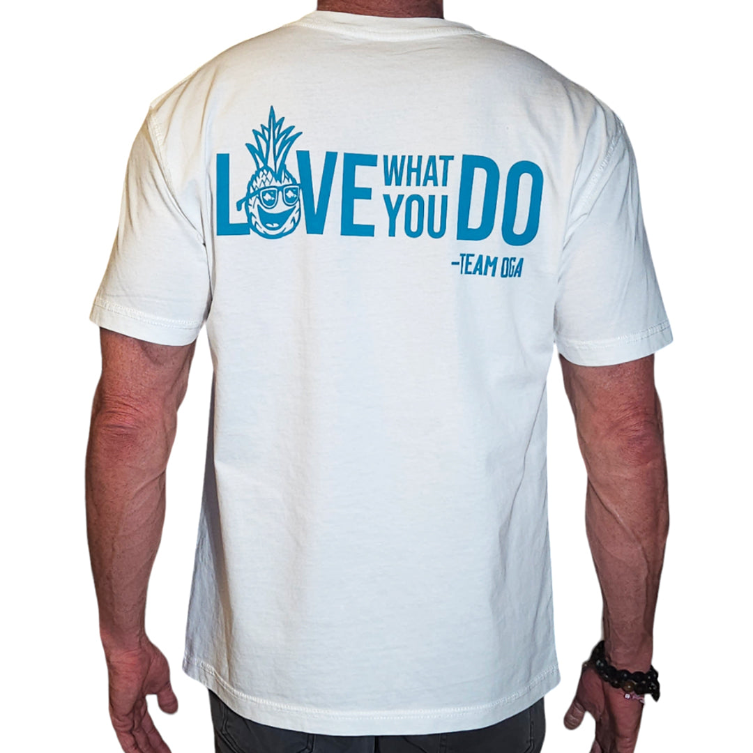 Do What You Love Tee - OGA Unisex Graphic Shirt - Haupia White