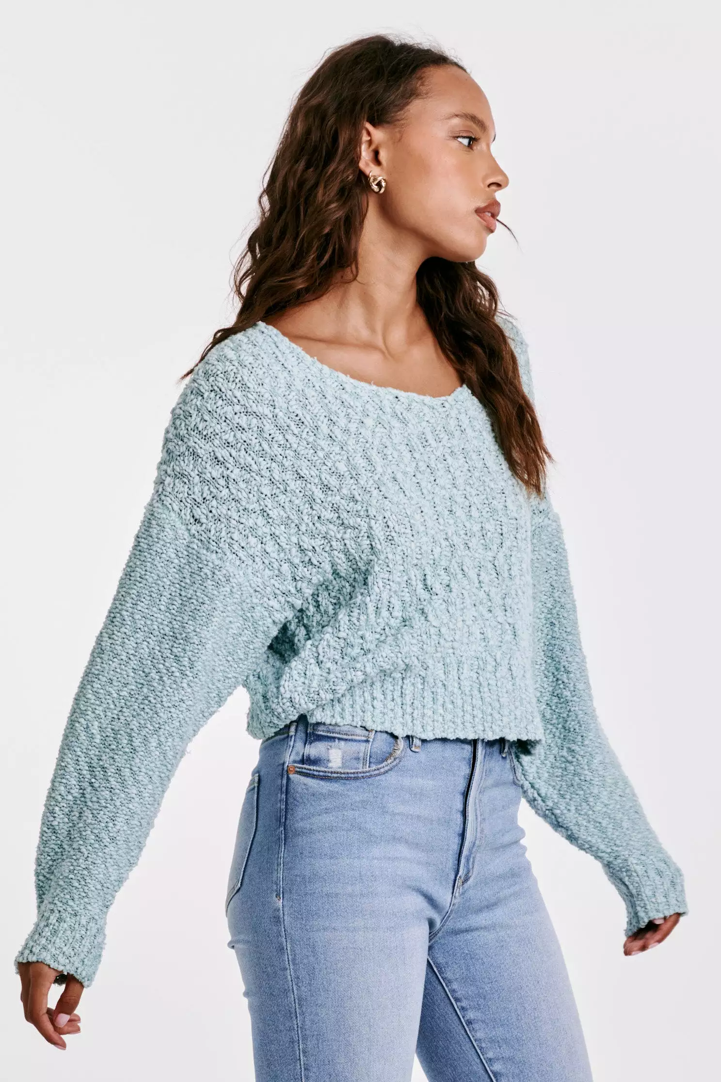 Drop Shoulder Sweater by Lexi