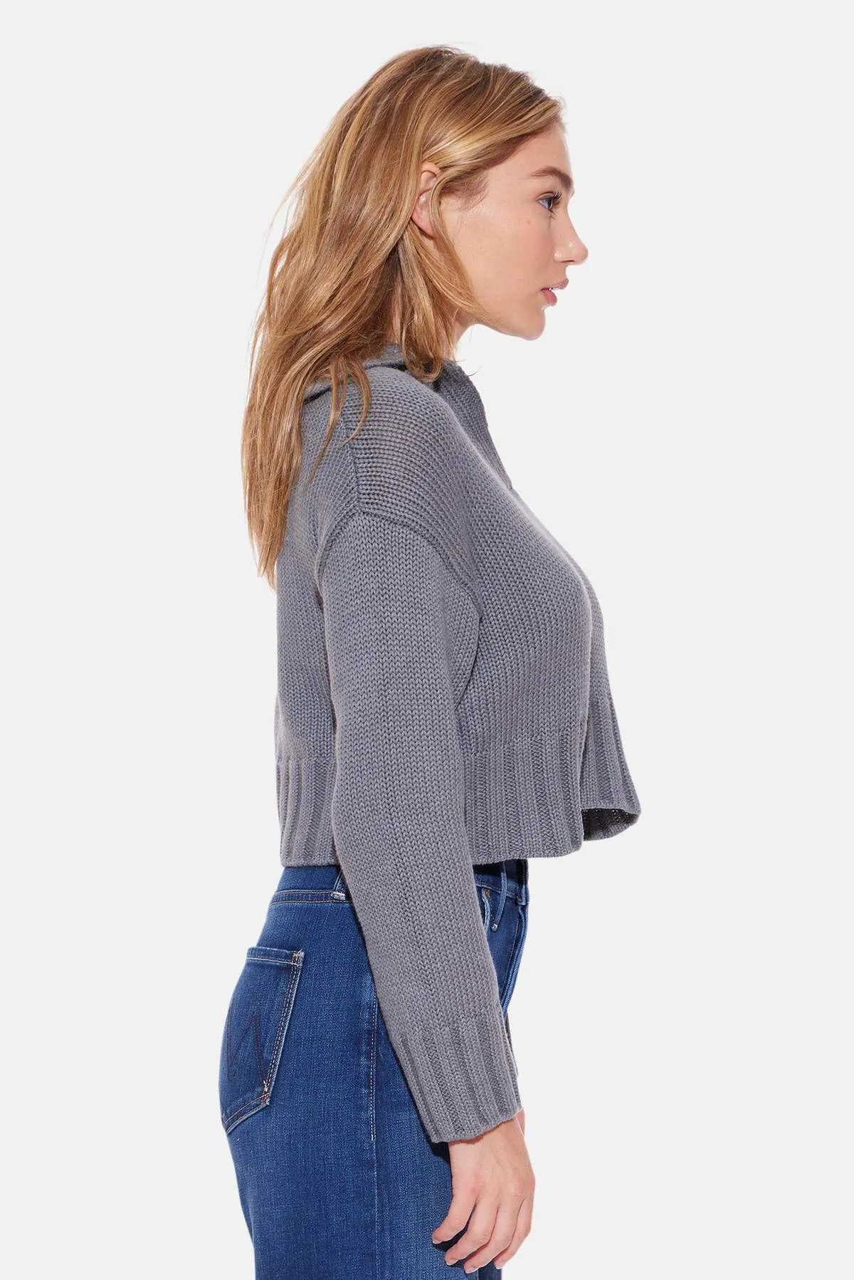 Leia Eco-Friendly Stone-Colored Sweater