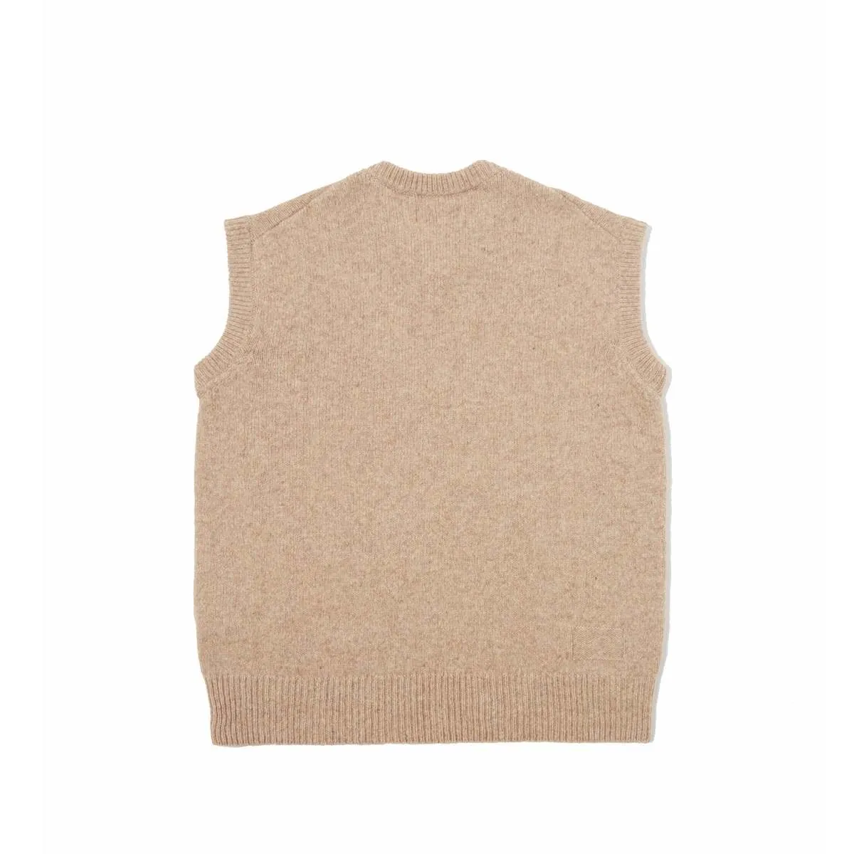 Eco Wool Sweater Vest in Oatmeal