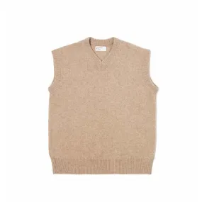 Eco Wool Sweater Vest in Oatmeal