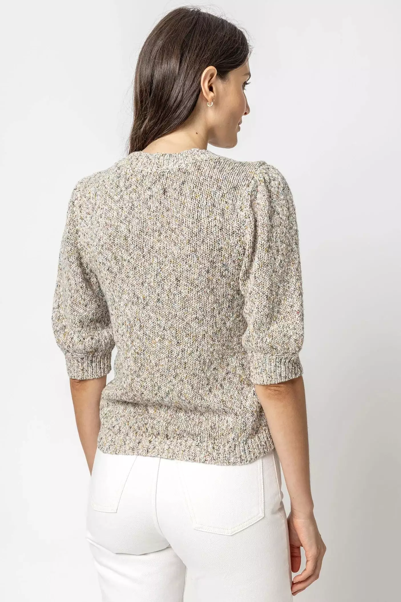 Elbow V-Neck Sweater