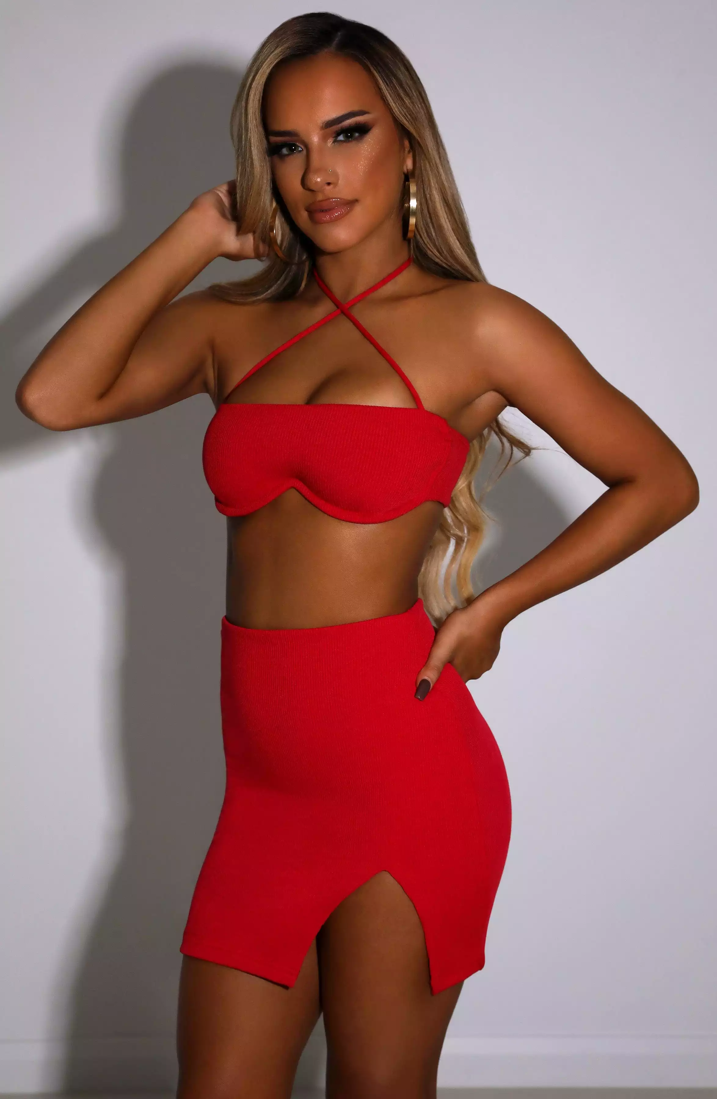 Eliza Mini Skirt - Red | Buy Now