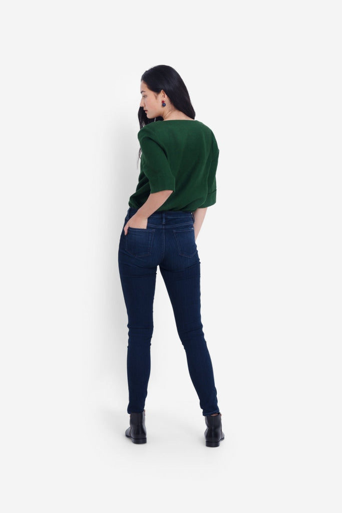 Elk Label Oslo Skinny Leg High-rise Jean Dark Indigo