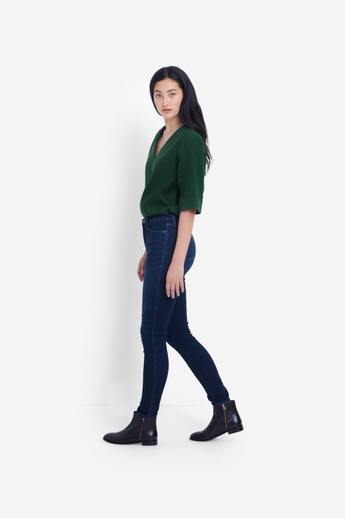 Elk Label Oslo Skinny Leg High-rise Jean Dark Indigo