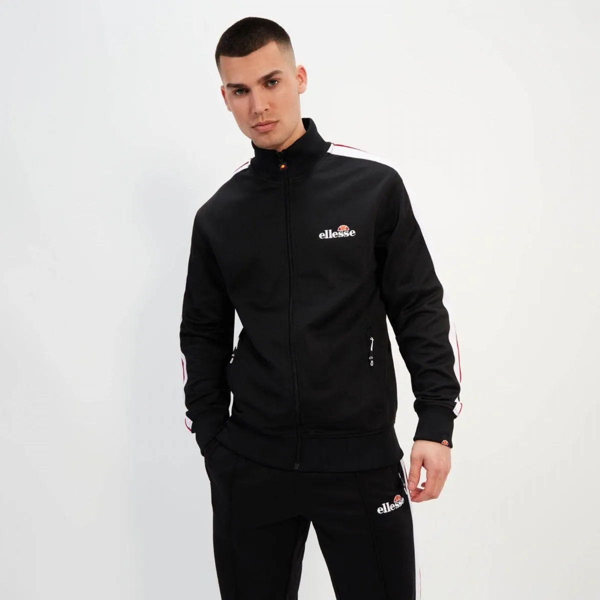 Ellesse Giandoso Track Jacket Black Stylish Outerwear