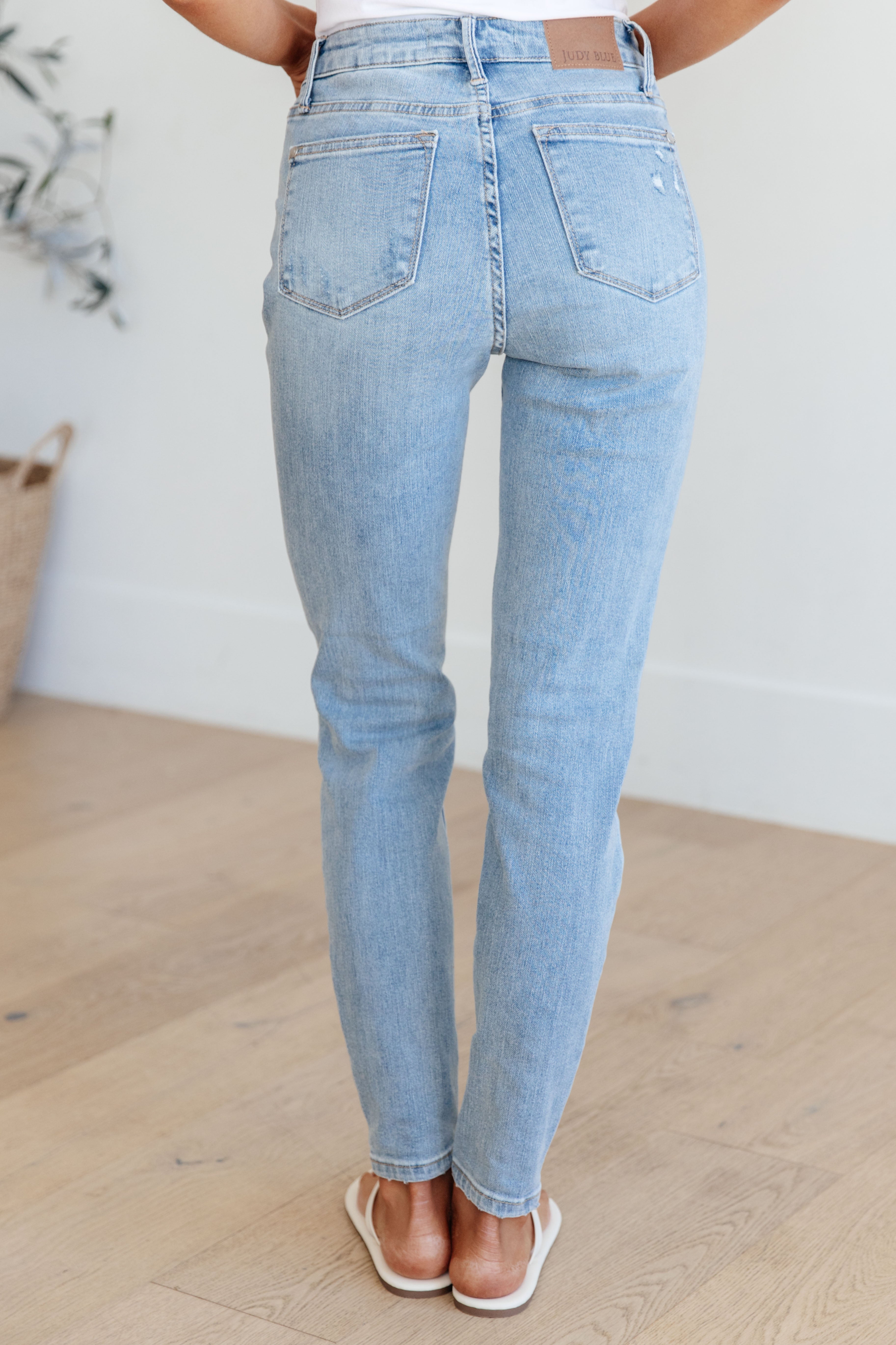 Eloise Control Top Distressed Skinny Jeans