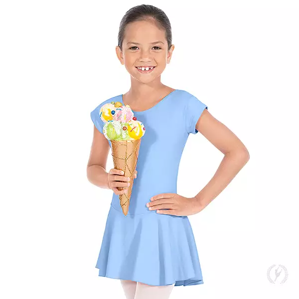 Eurotard Child Angelica Bow Back Leotard with Skirt - 44285 can be rewritten as Eurotard Children's Angelica Leotard with Skirt 