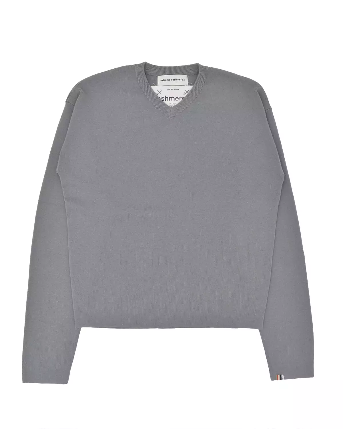 Extreme Cashmere Ninety Sage Blue V-Neck Sweater - Buy Now