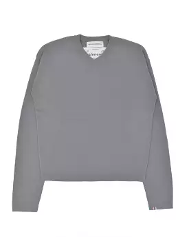 Extreme Cashmere Ninety Sage Blue V-Neck Sweater - Buy Now