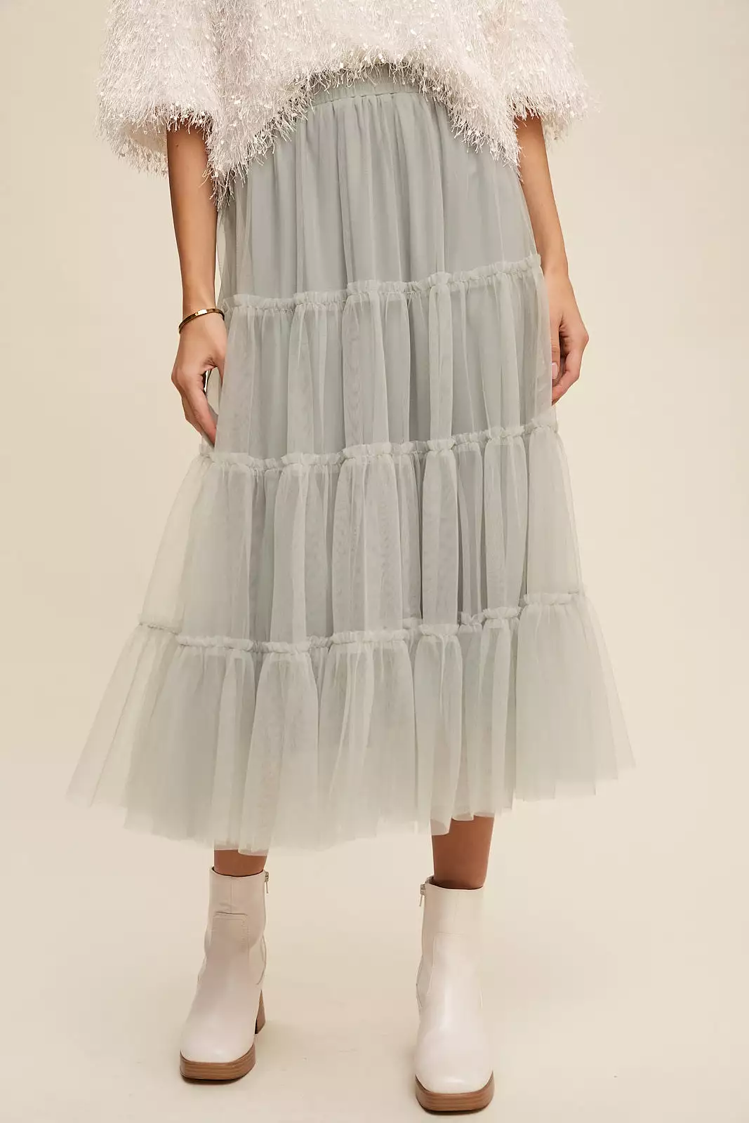 Favorite tiered mesh flouncy skirt - Best tiered mesh skirt - Trendy flouncy skirt - Stylish tiered skirt - Must-have mesh skirt