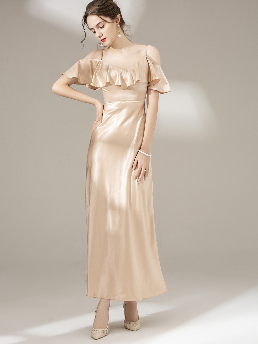 Finnley Gold Off Shoulder Dress | 3 Colour Options