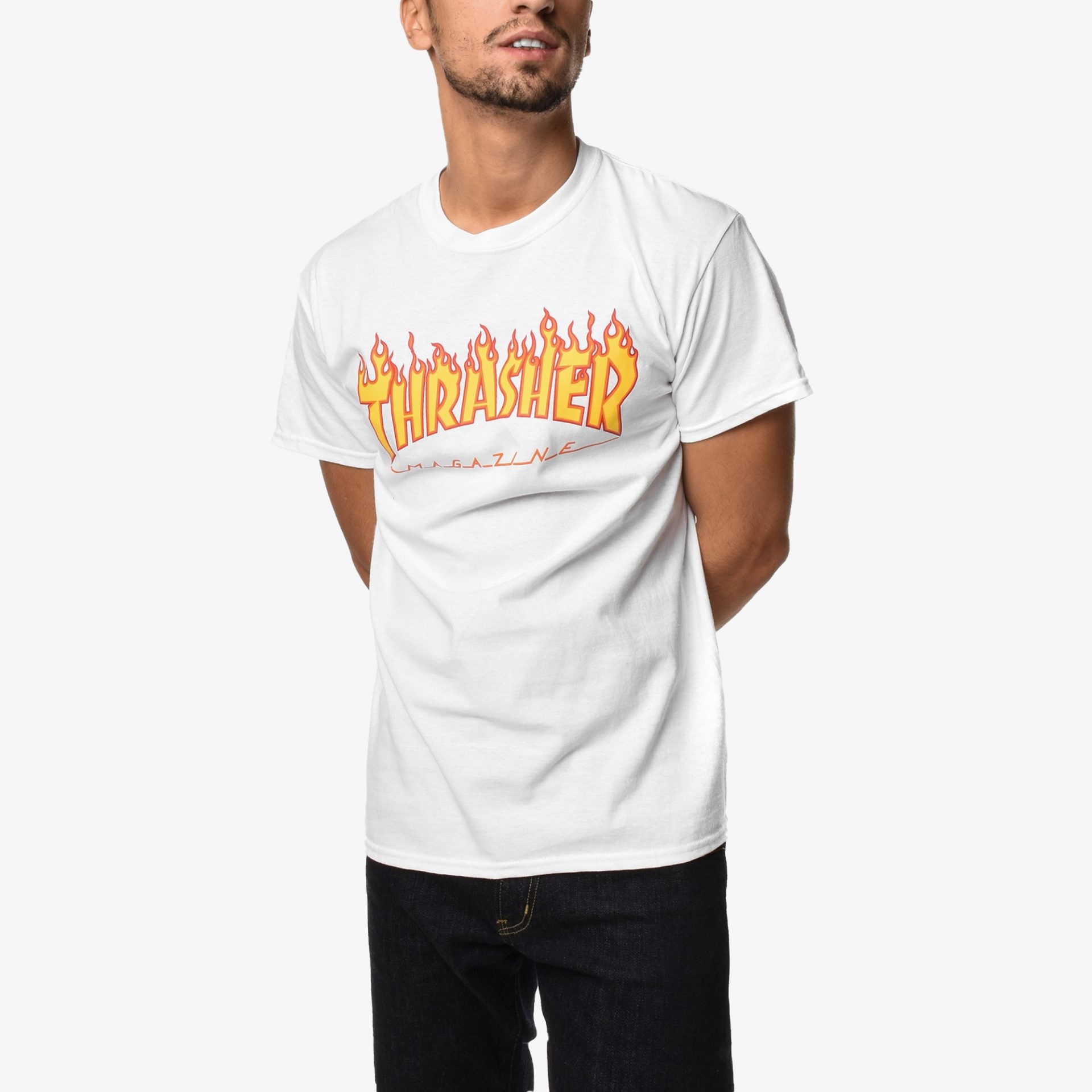 FLAME LOGO T-SHIRT in WHITE