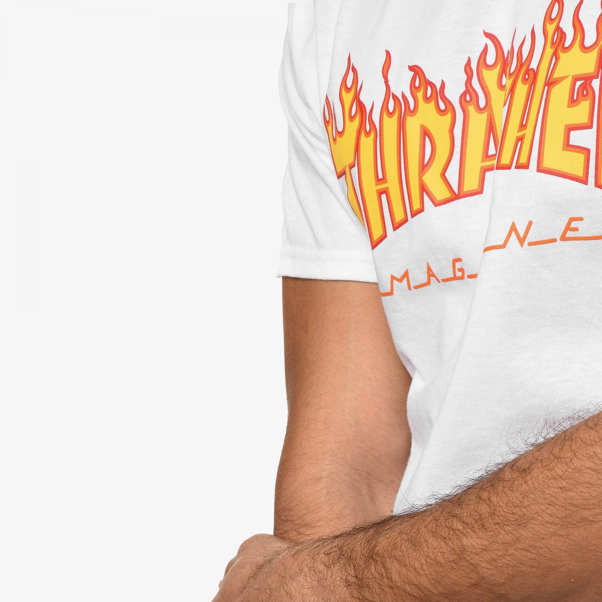 FLAME LOGO T-SHIRT in WHITE