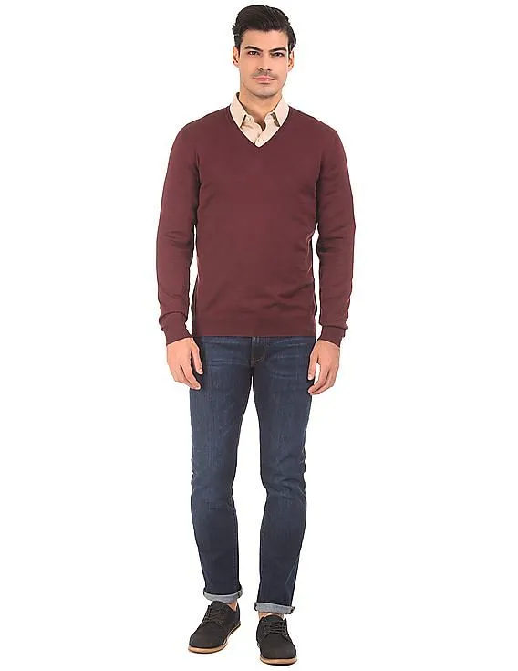 Gant Men's V-Neck Wool Sweater