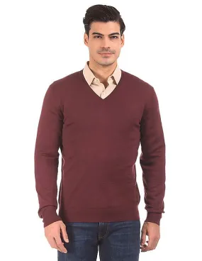 Gant Men's V-Neck Wool Sweater