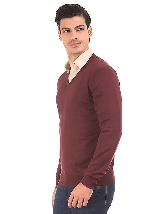 Gant Men's V-Neck Wool Sweater