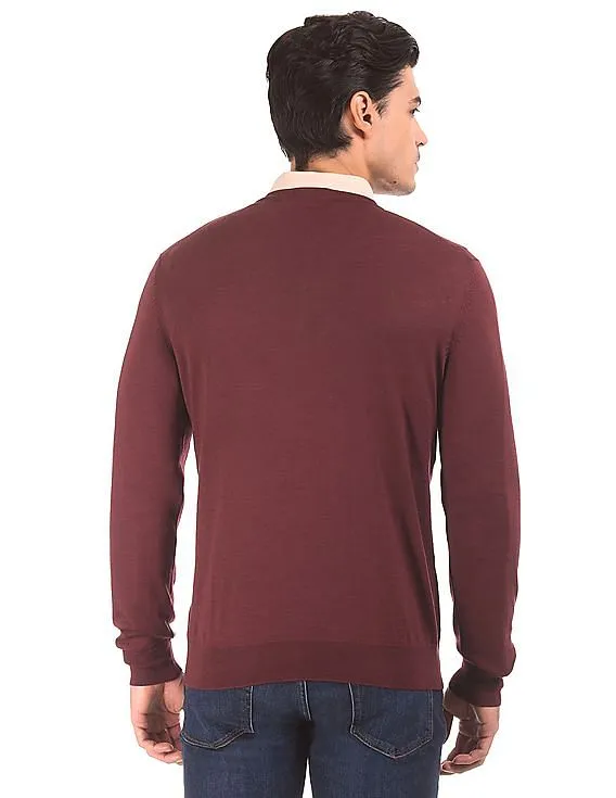 Gant Men's V-Neck Wool Sweater