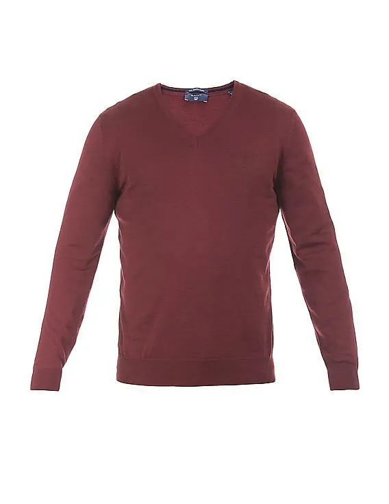 Gant Men's V-Neck Wool Sweater