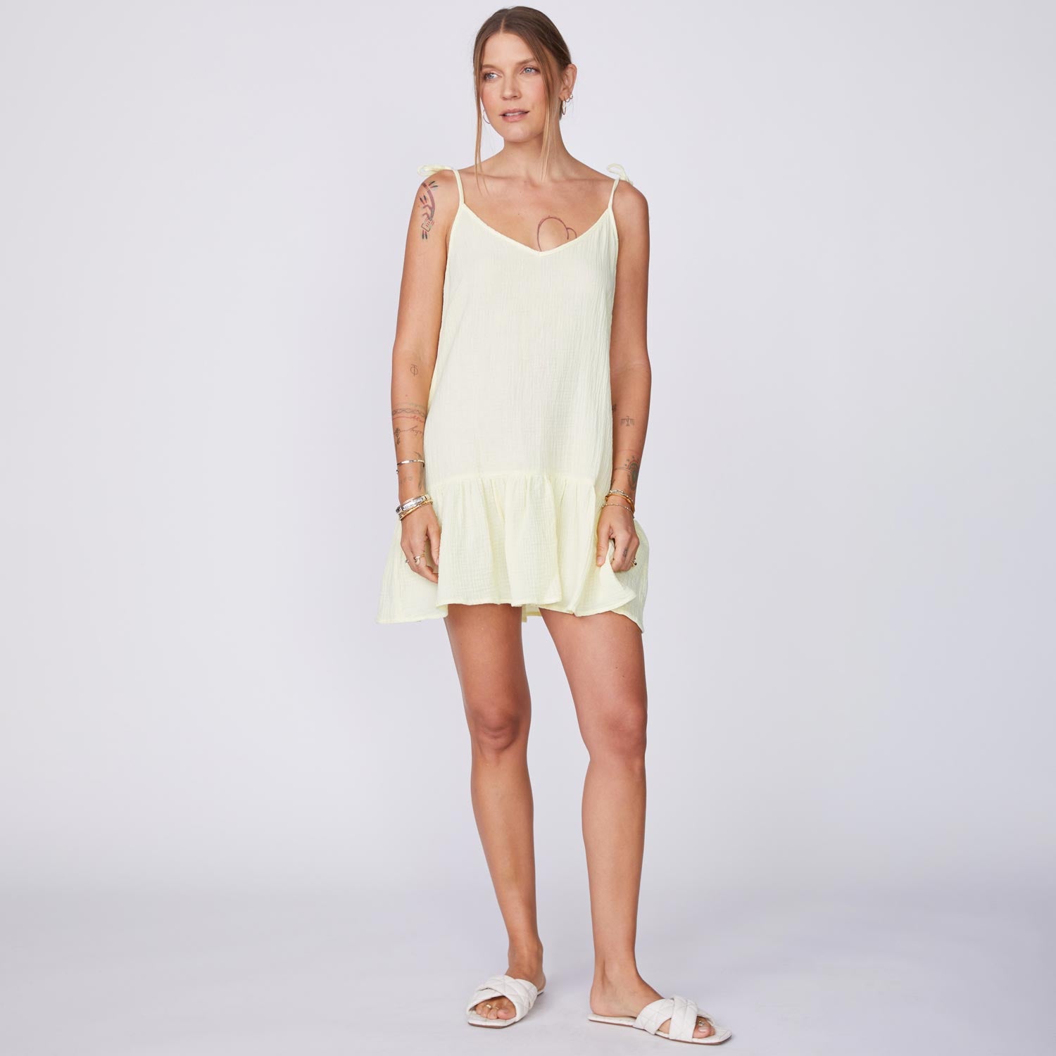 Gauze Sleeveless Dress