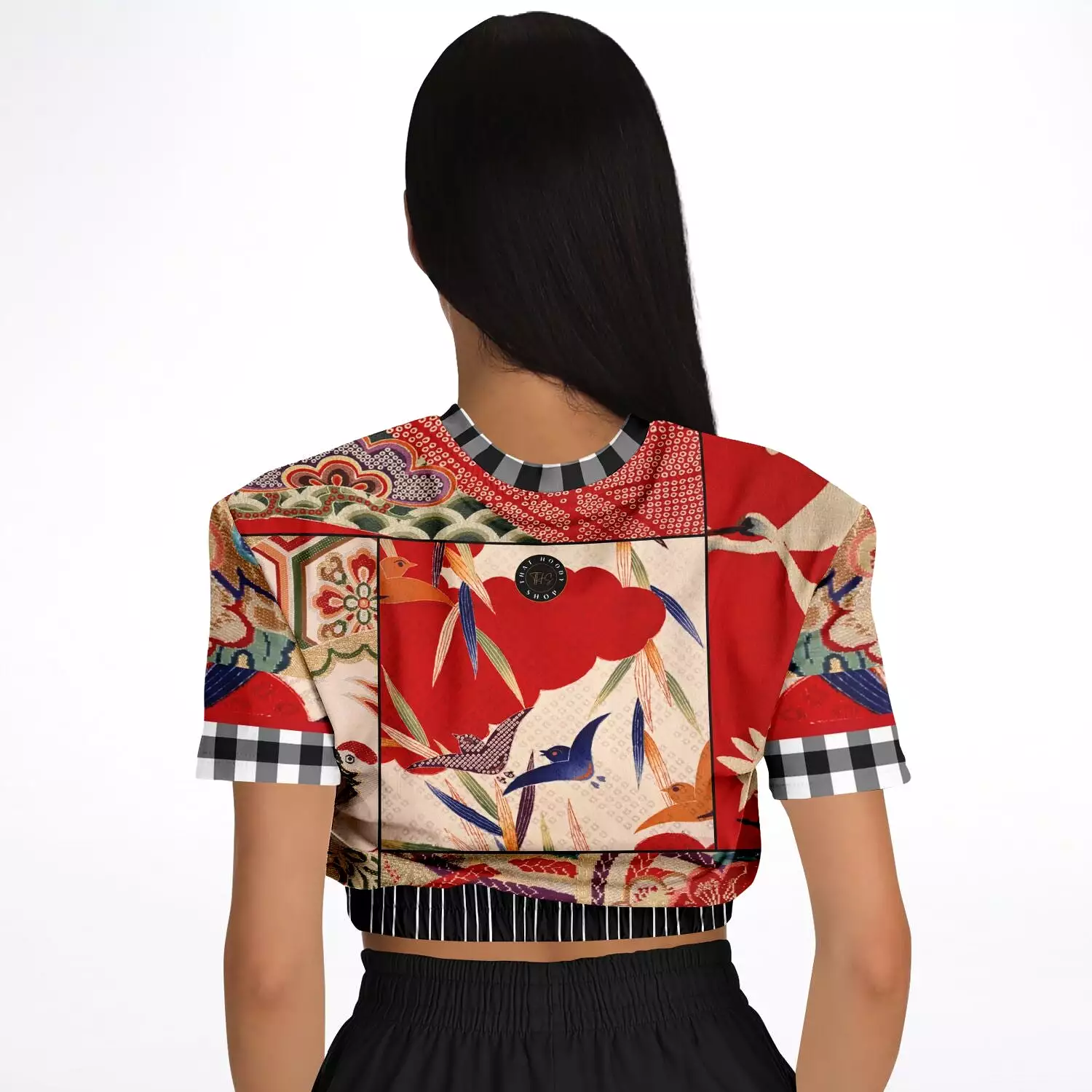 Geisha Cropped Sweater - Short Sleeve, Eco-Poly