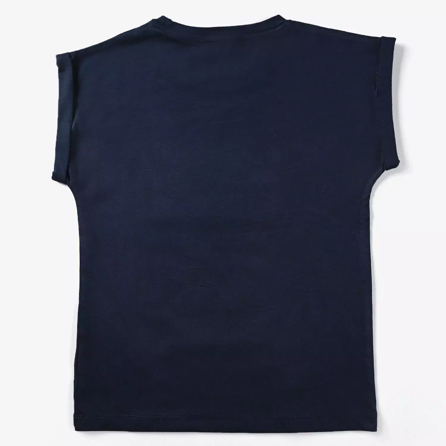 Girls Navy Blue T-Shirt H/S Sonic - Cotton Jersey.