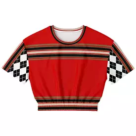 Gold Red Short Sleeve Eco-Poly Sweater - Shop Now