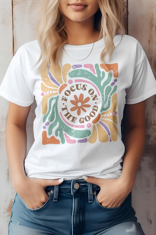 Graphic Tee Focus On The Good Boho