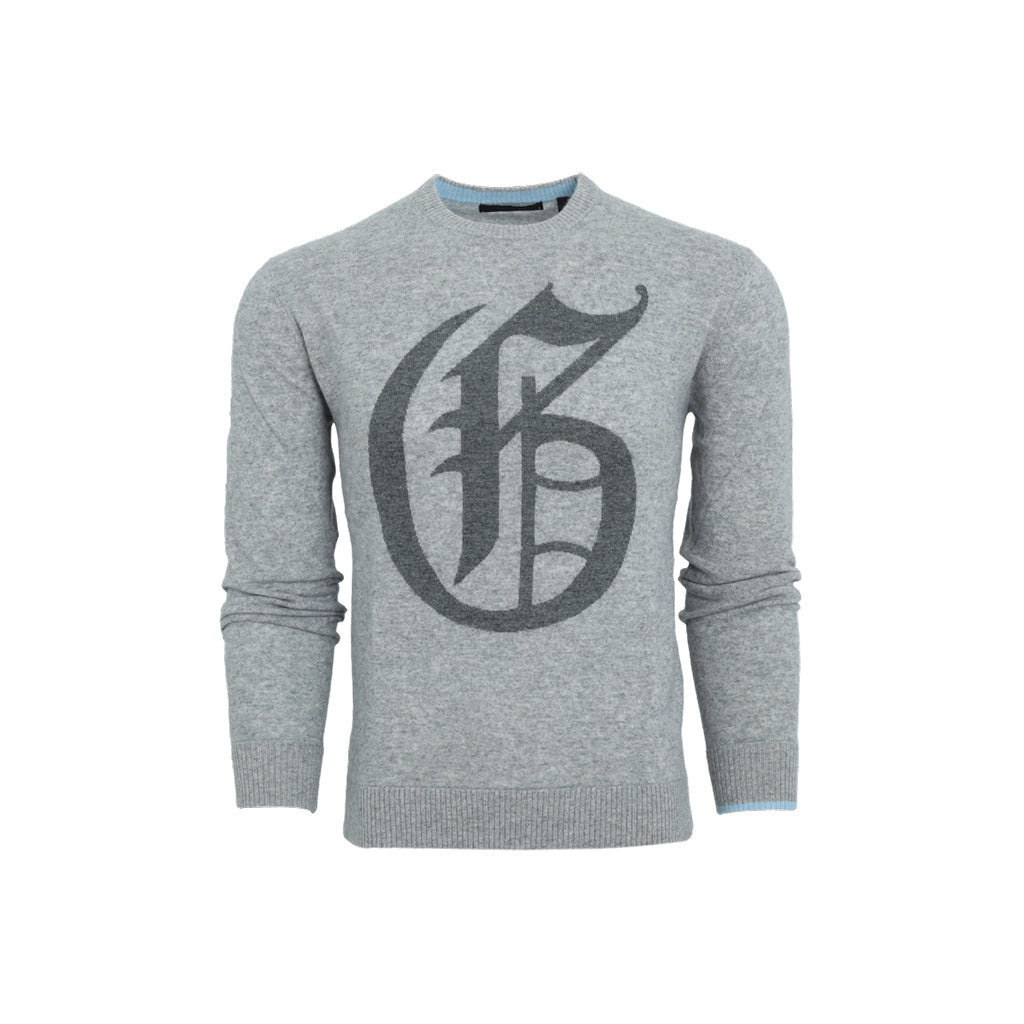 Grey Crew Neck Sweater - Lightweight Grey Heather Sweater