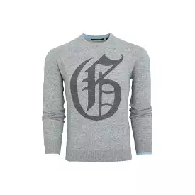 Grey Crew Neck Sweater - Lightweight Grey Heather Sweater