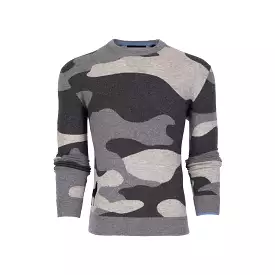 Greyson Camoscape Tomahawk Sweater - Dark Grey Heather