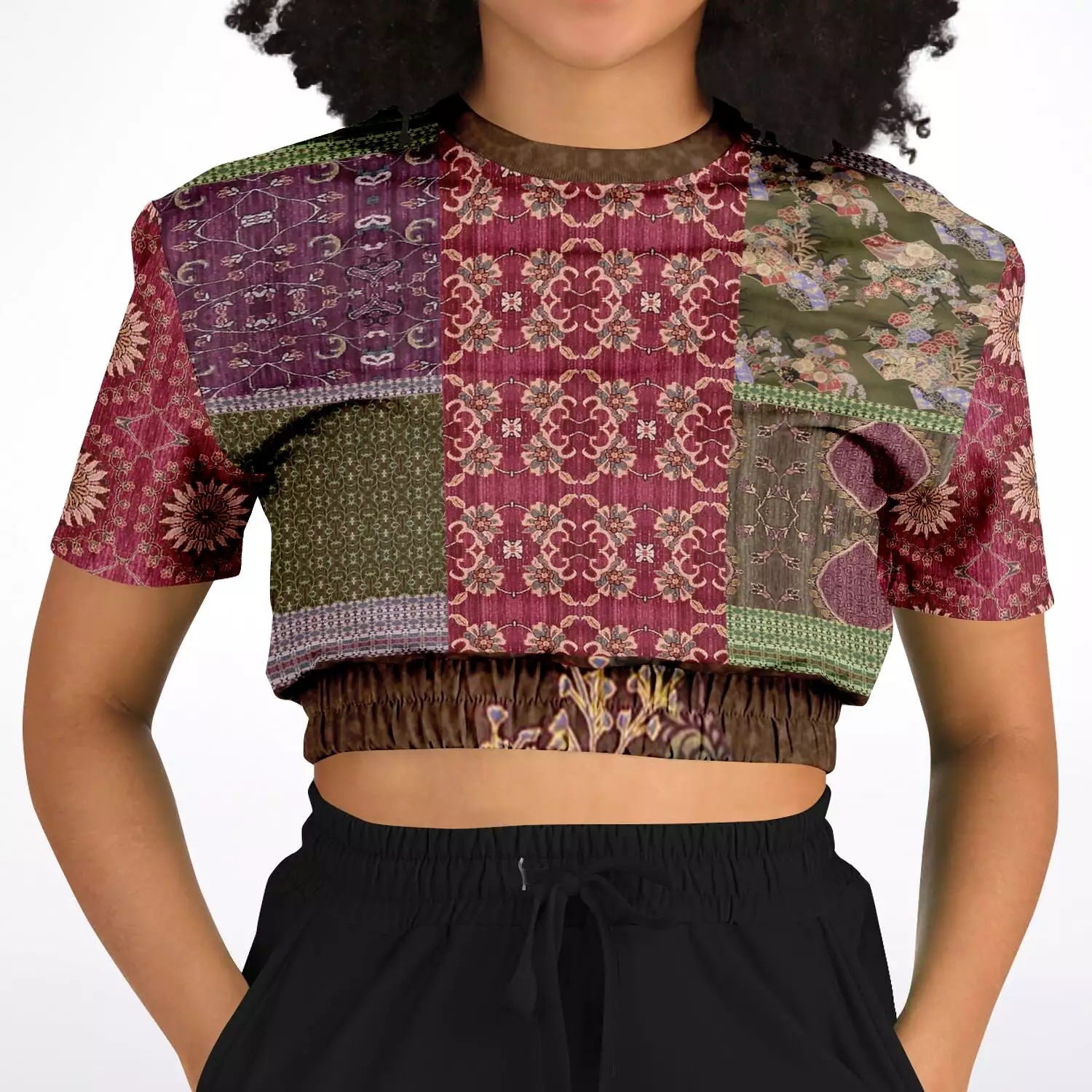 Gypsy Haight Cropped Sweater - Short Sleeve - Eco-Polyester