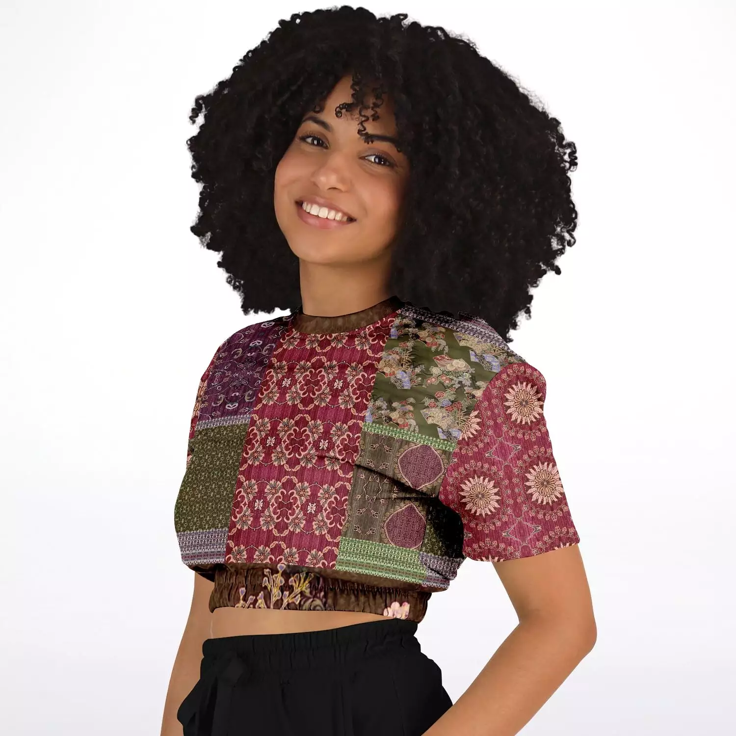 Gypsy Haight Cropped Sweater - Short Sleeve - Eco-Polyester