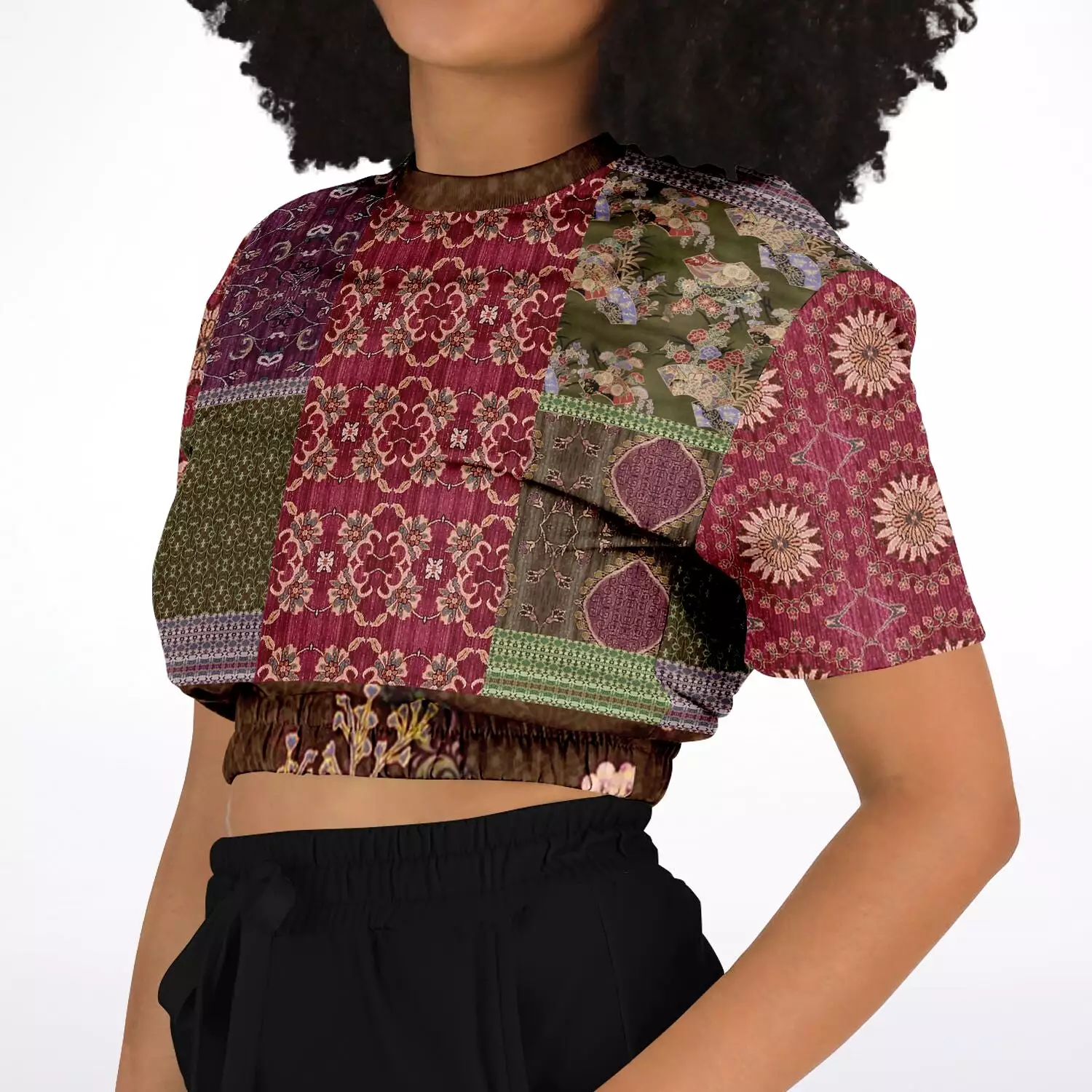 Gypsy Haight Cropped Sweater - Short Sleeve - Eco-Polyester