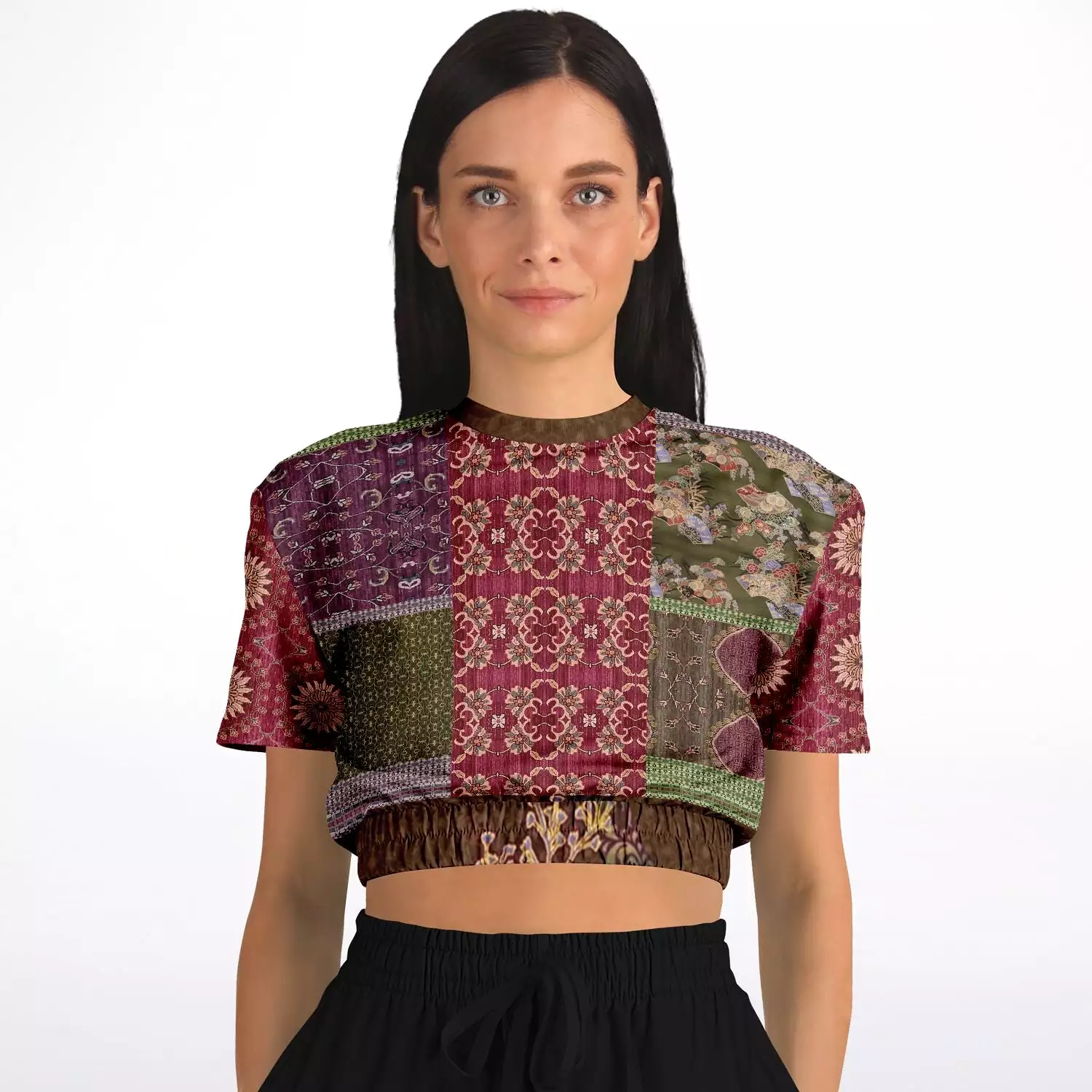 Gypsy Haight Cropped Sweater - Short Sleeve - Eco-Polyester