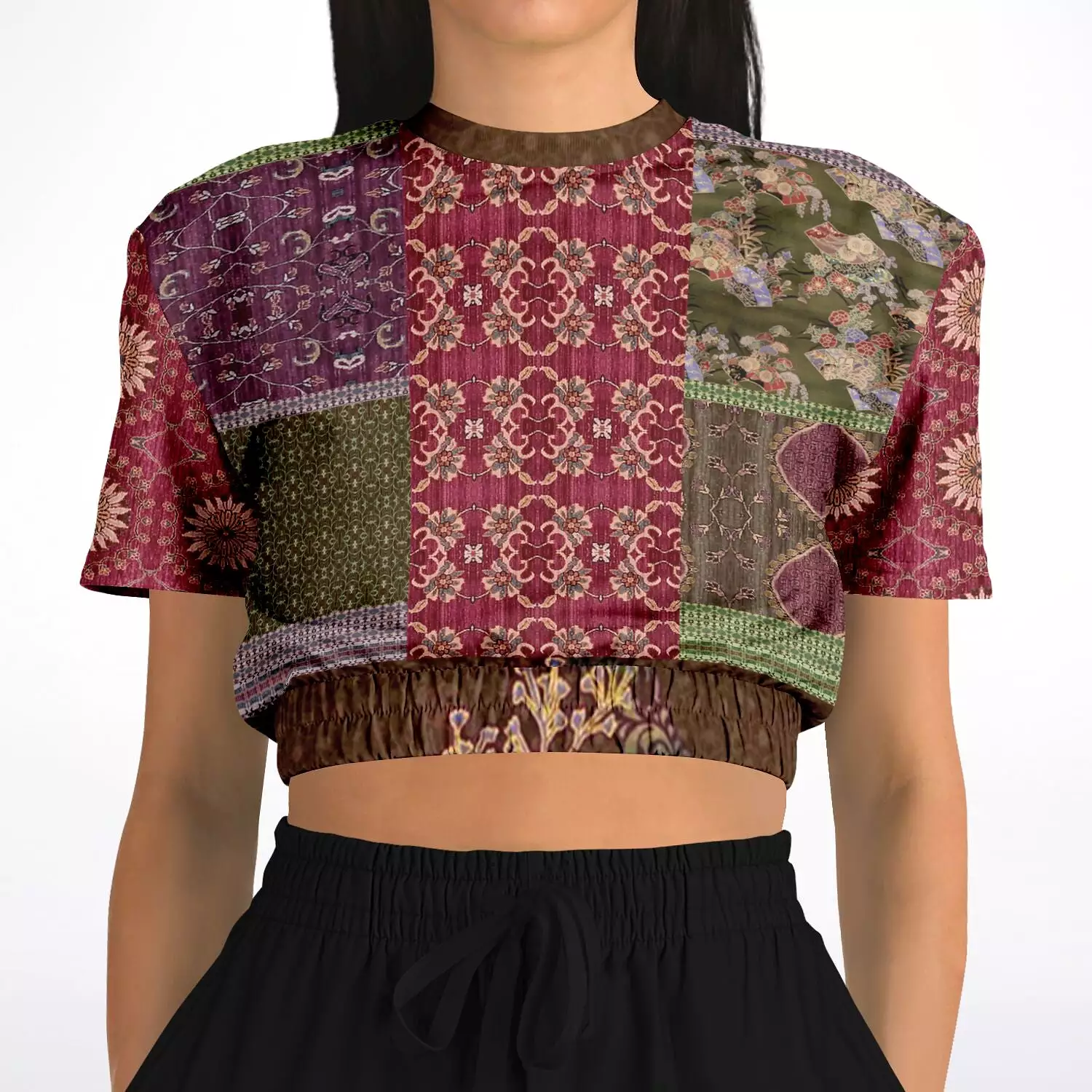 Gypsy Haight Cropped Sweater - Short Sleeve - Eco-Polyester