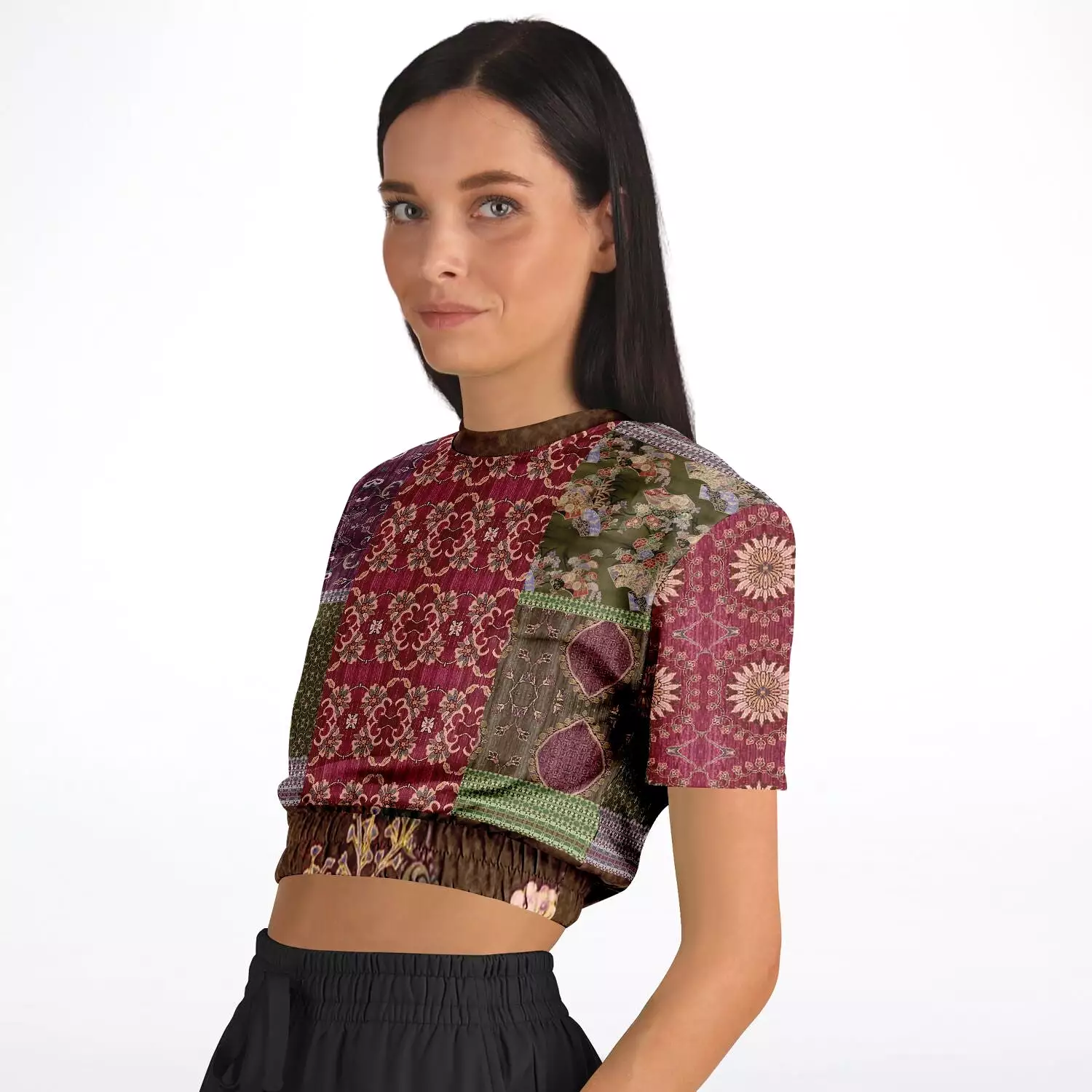 Gypsy Haight Cropped Sweater - Short Sleeve - Eco-Polyester