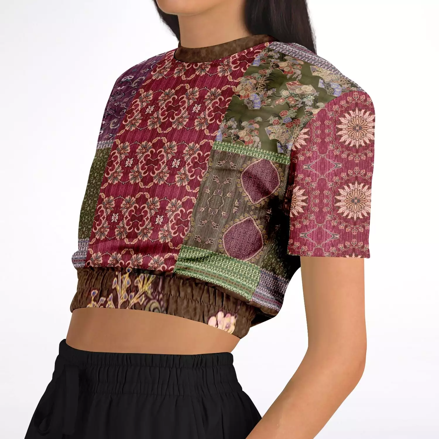 Gypsy Haight Cropped Sweater - Short Sleeve - Eco-Polyester