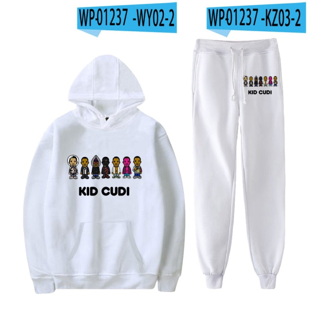 Harajuku Streetwear Hoodie and Jogger Pant Set